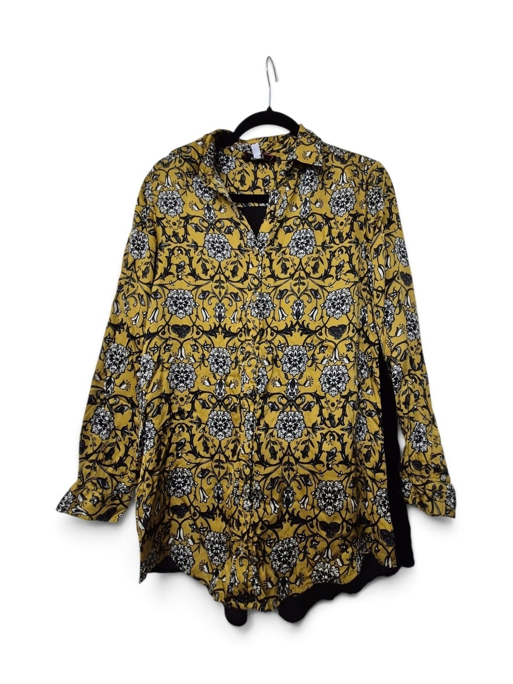 Johnny Was Workshop "Miel de Lune" Silk-Blend Shirt XS